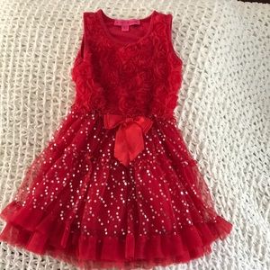Girls 4.  Betsy Johnson dress.